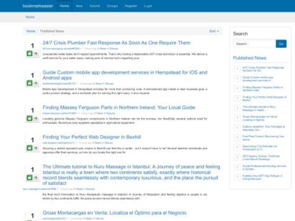 bookmarkeasier.com — SEO audit screenshot