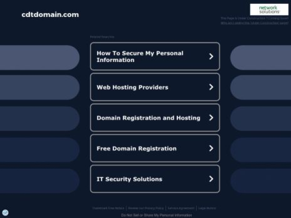 cdtdomain.com — SEO audit screenshot