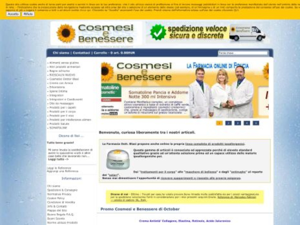 cosmesiebenessere.com — SEO audit screenshot