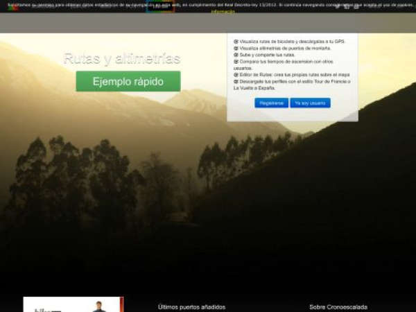 cronoescalada.com — SEO audit screenshot