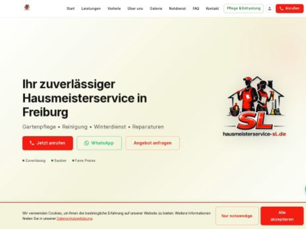 hausmeisterservice-sl.de — SEO audit screenshot