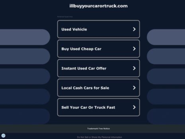 illbuyyourcarortruck.com — SEO audit screenshot