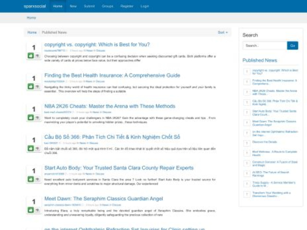 sparxsocial.com — SEO audit screenshot