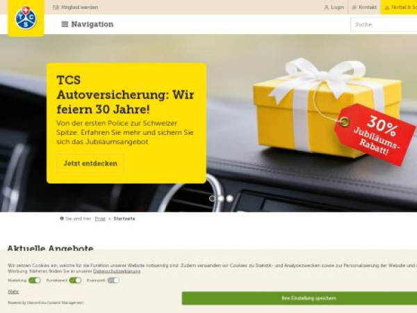 tcs.ch — SEO audit screenshot