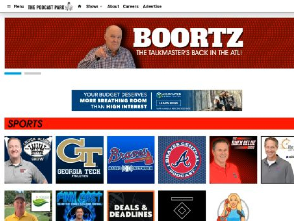 thepodcastpark.com — SEO audit screenshot