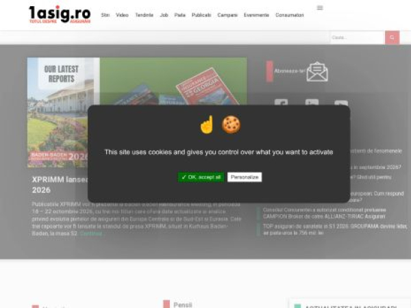 1asig.ro — SEO audit screenshot