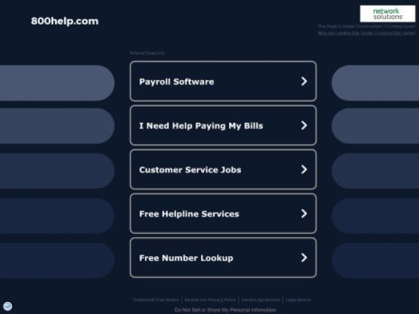 800help.com — SEO audit screenshot