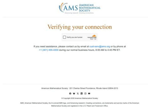 ams.org — SEO audit screenshot