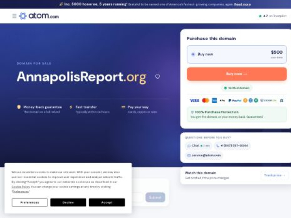 annapolisreport.org — SEO audit screenshot