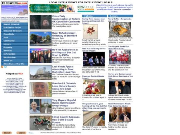chiswickw4.com — SEO audit screenshot