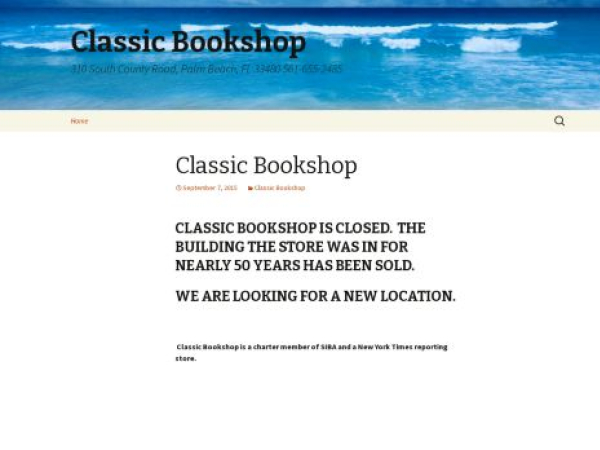 classicbookshop.com — SEO audit screenshot