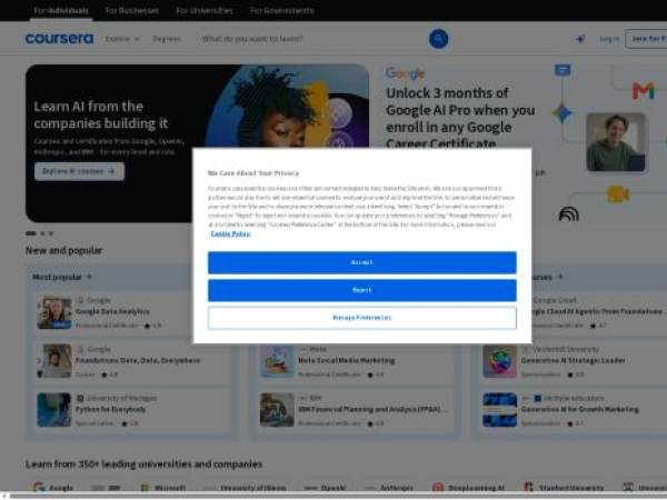 coursera.org — SEO audit screenshot