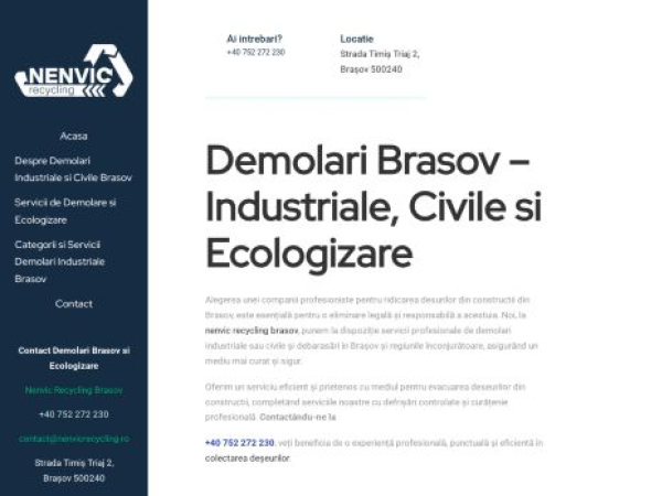 demolari-brasov.ro — SEO audit screenshot