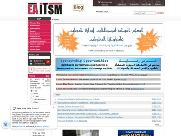 eaitsm.org — SEO audit screenshot