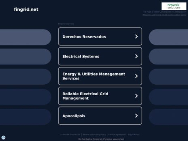 fingrid.net — SEO audit screenshot