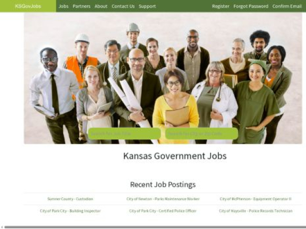 ksgovjobs.com — SEO audit screenshot
