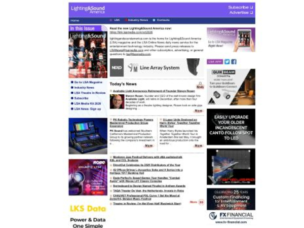 lightingandsoundamerica.com — SEO audit screenshot