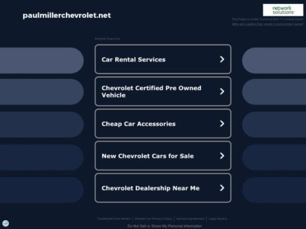 paulmillerchevrolet.net — SEO audit screenshot