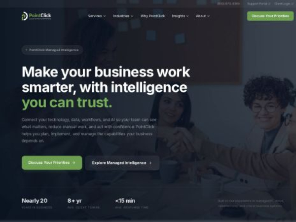 pointclick.net — SEO audit screenshot
