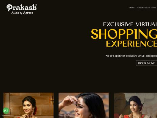 prakashsilks.com — SEO audit screenshot