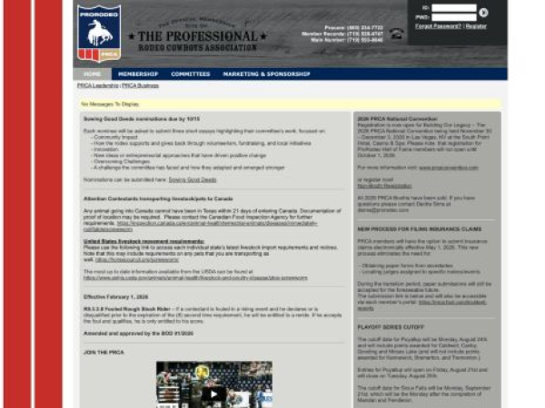 prorodeo.org — SEO audit screenshot