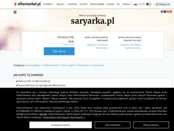 saryarka.pl — SEO audit screenshot
