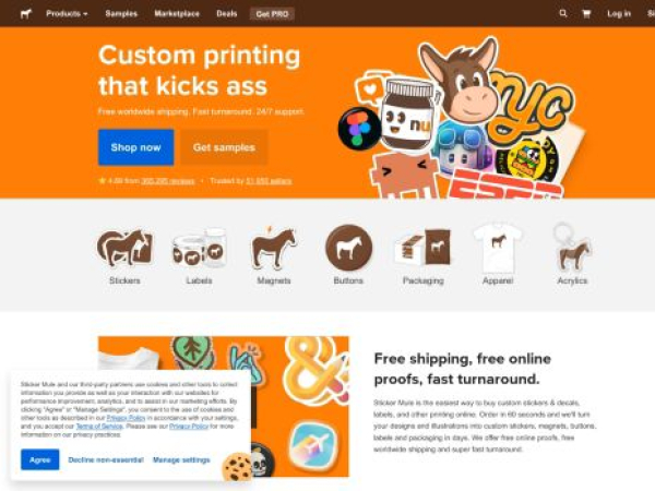 stickermule.com — SEO audit screenshot