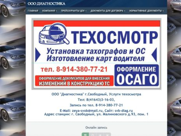 svb-diag.ru — SEO audit screenshot