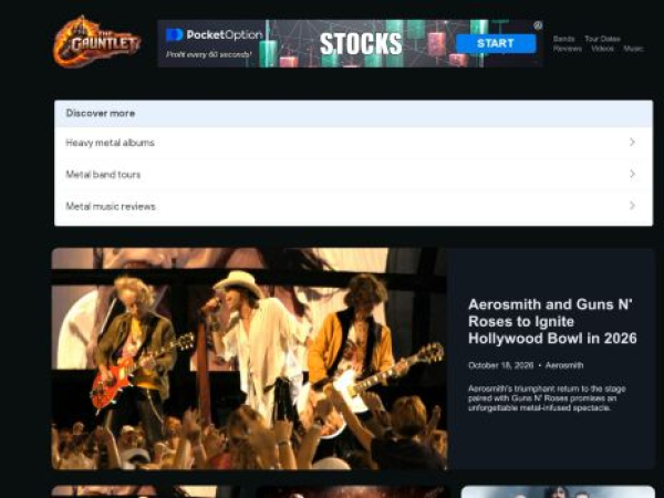 thegauntlet.com — SEO audit screenshot
