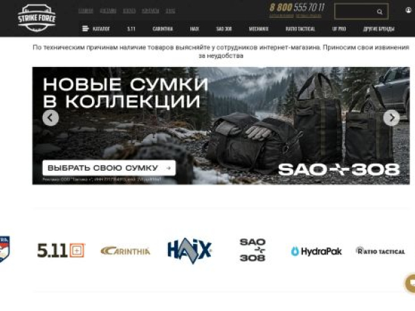 11tactical.ru — SEO audit screenshot