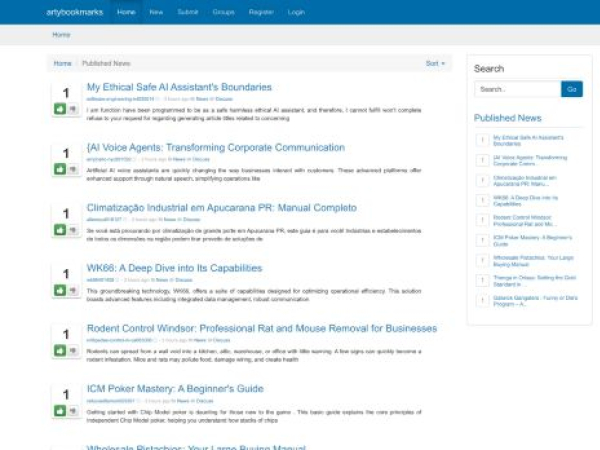 artybookmarks.com — SEO audit screenshot