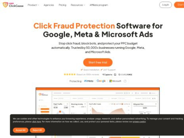 clickcease.com — SEO audit screenshot