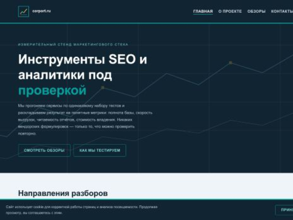 corport.ru — SEO audit screenshot