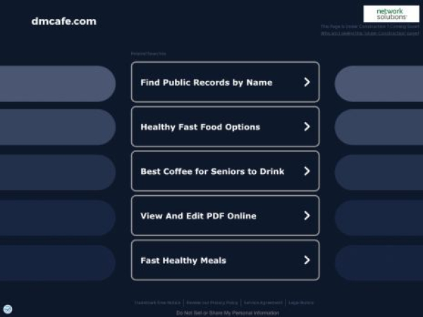 dmcafe.com — SEO audit screenshot