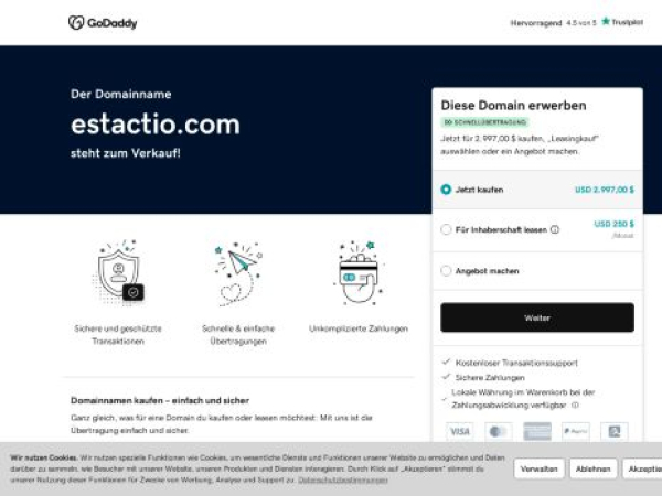 estactio.com — SEO audit screenshot