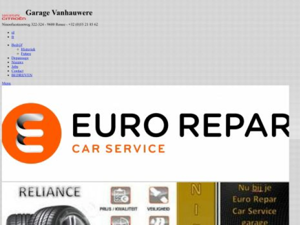 garagevanhauwere.be — SEO audit screenshot