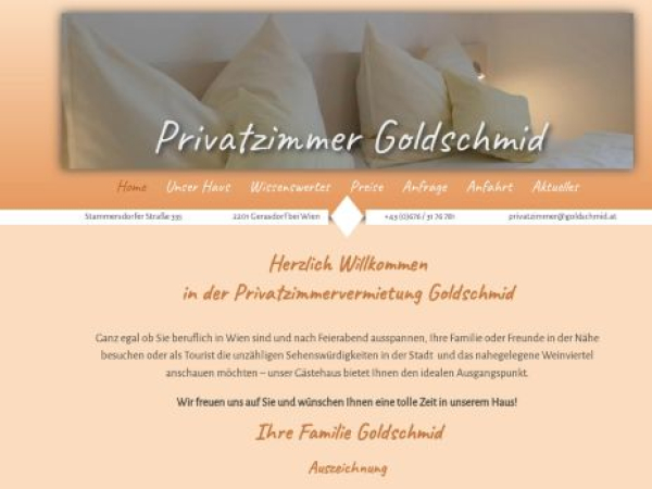 goldschmid.at — SEO audit screenshot