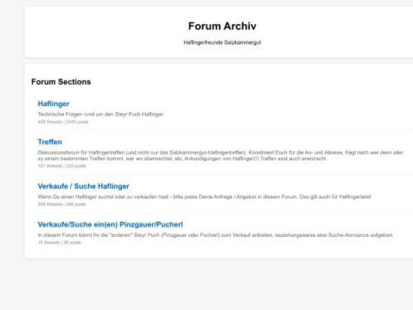 haflingereins.com — SEO audit screenshot