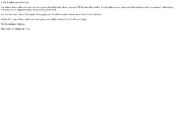 internet.ch — SEO audit screenshot