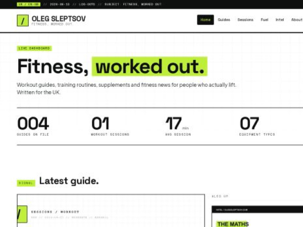 olegsleptsov.com — SEO audit screenshot