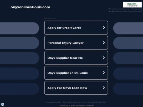 onyxonlinestlouis.com — SEO audit screenshot