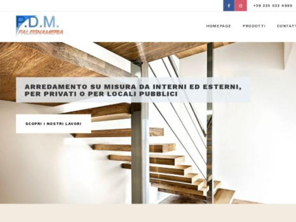 pdmfalegnameria.com — SEO audit screenshot