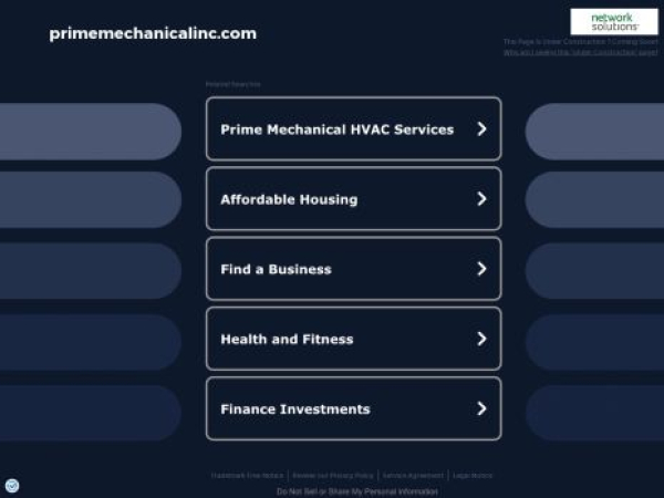 primemechanicalinc.com — SEO audit screenshot
