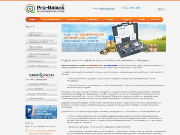 pro-balans.ru — SEO audit screenshot