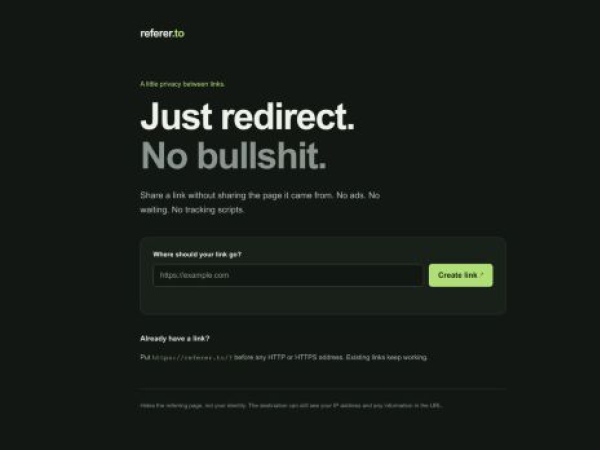 referer.to — SEO audit screenshot