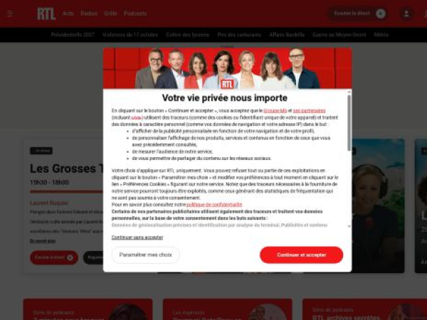 rtl.fr — SEO audit screenshot