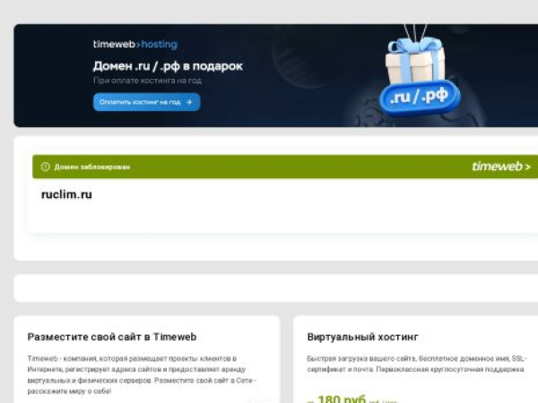 ruclim.ru — SEO audit screenshot