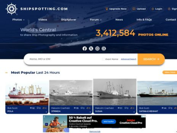 shipspotting.com — SEO audit screenshot