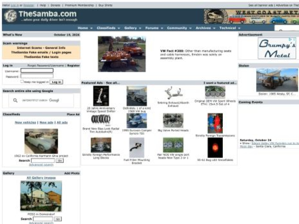 thesamba.com — SEO audit screenshot