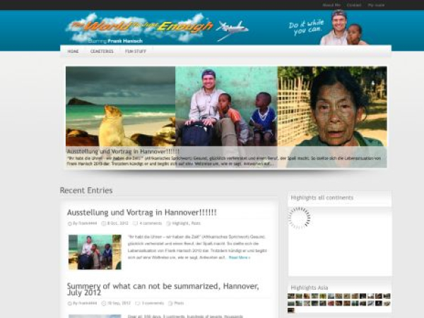 theworldisjustenough.com — SEO audit screenshot